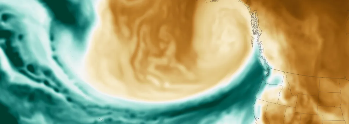 satellite image of an atmospheric river satellite image of an atmospheric river
