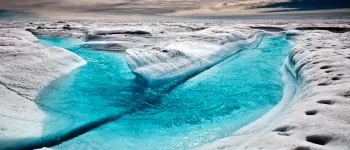 Meltwater pools on Greenland Ice Sheet Meltwater pools on Greenland Ice Sheet