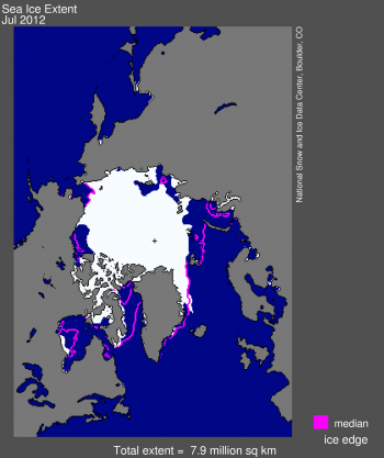 Sea ice image for July 2012
