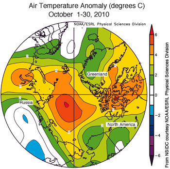figure 4: air temperature fields for Oct 2010