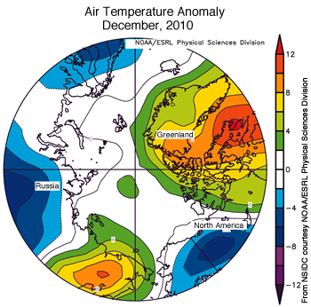 Temperaturavvik for arktisisen
