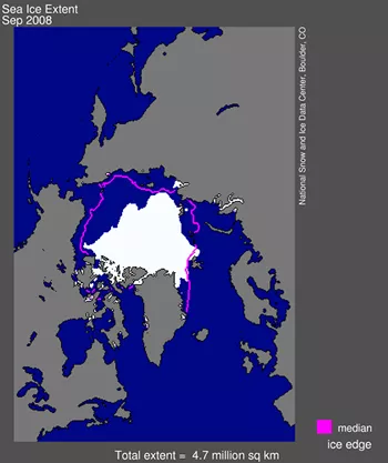 sea ice map
