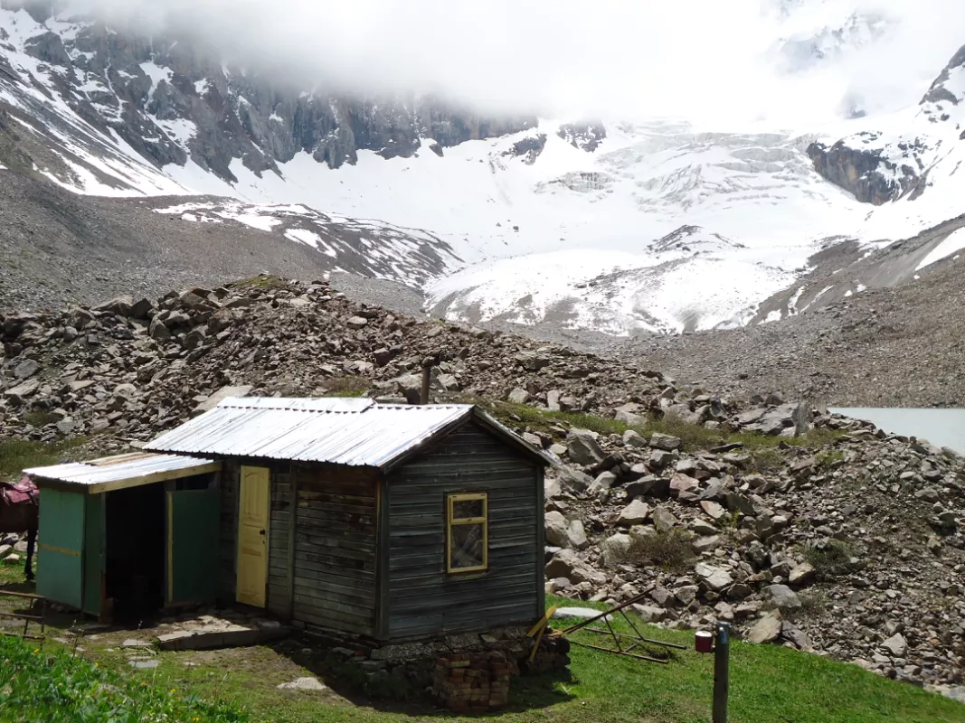 Research huts in mountains