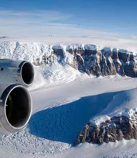 aircraft over Antarctica