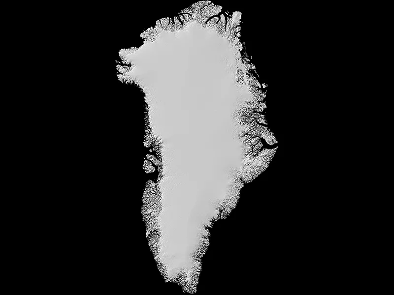 Greenland digital elevation model