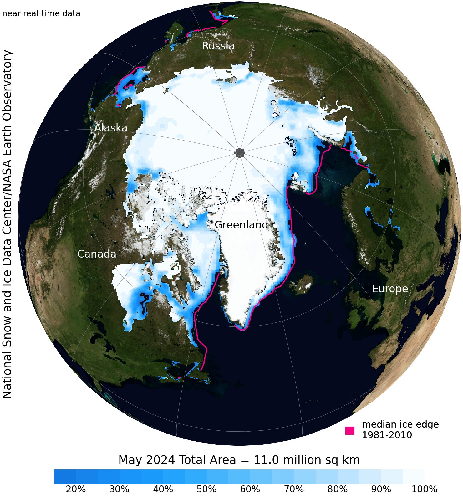 Arctic Sea Ice News and Analysis  Sea ice data updated daily with