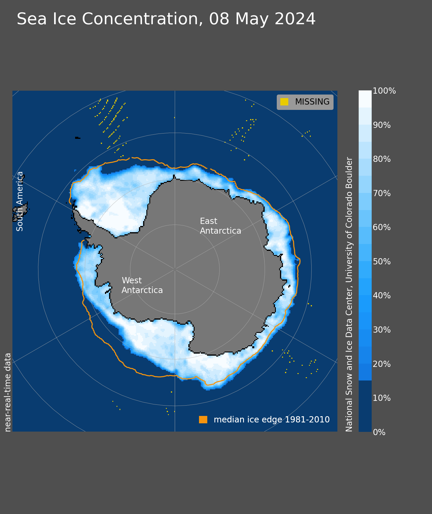 Concentrazione Ghiacci Antartide