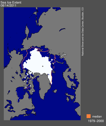 map from space showing sea ice extent, continents