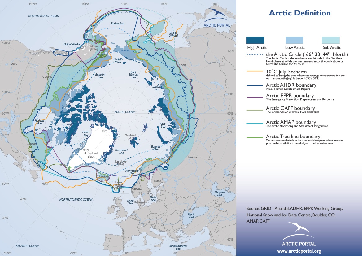 polar temperature map