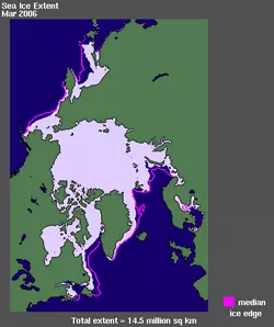 sea ice textent map