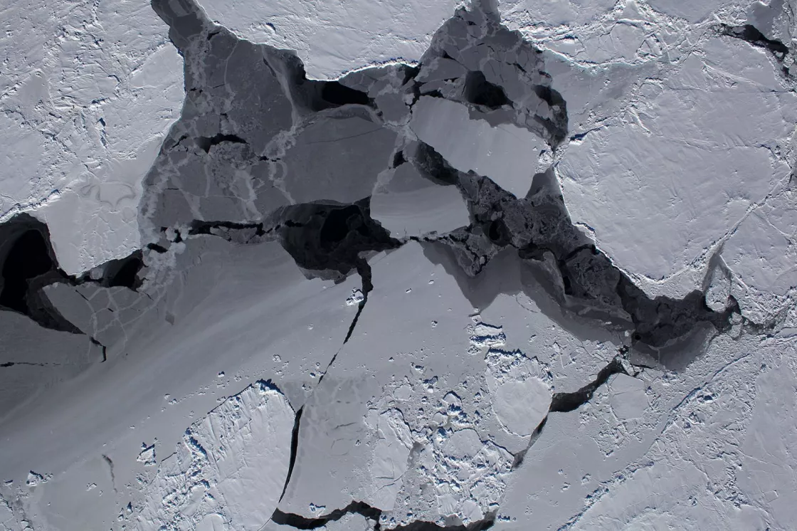Satellite image of Antarctic Sea Ice
