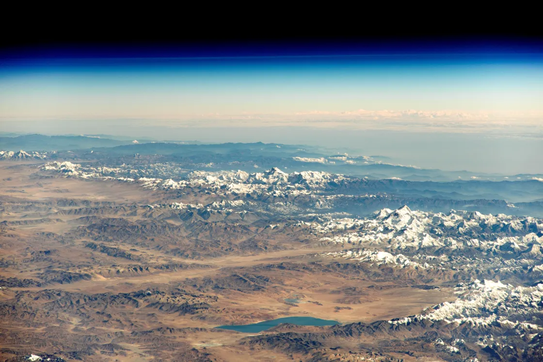 Astronaut photo of the Himalaya