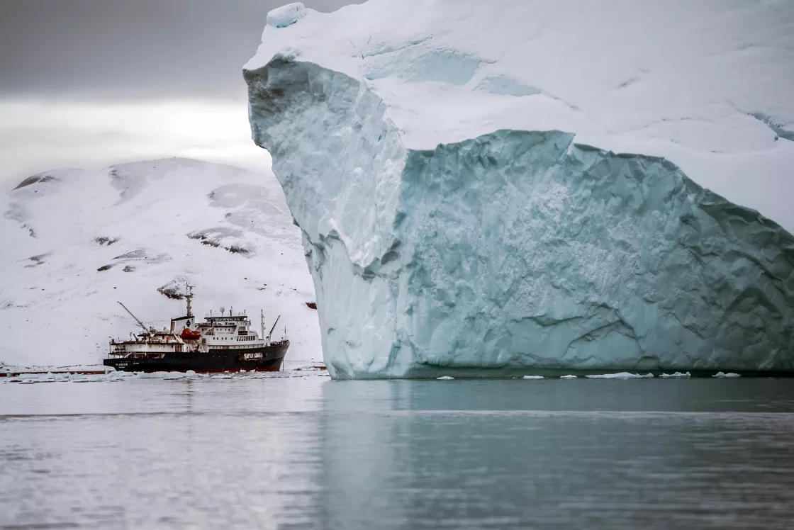 A ship and an iceberg photo