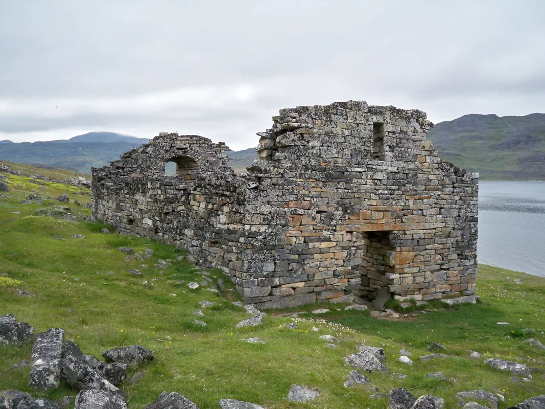 Ruins of Hvalsey Church in southern Greenland