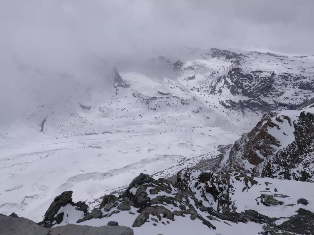 Image of Gorner Glacier near Zermatt, Switzerland. It is one of the larger glacier systems in Switzerland. 