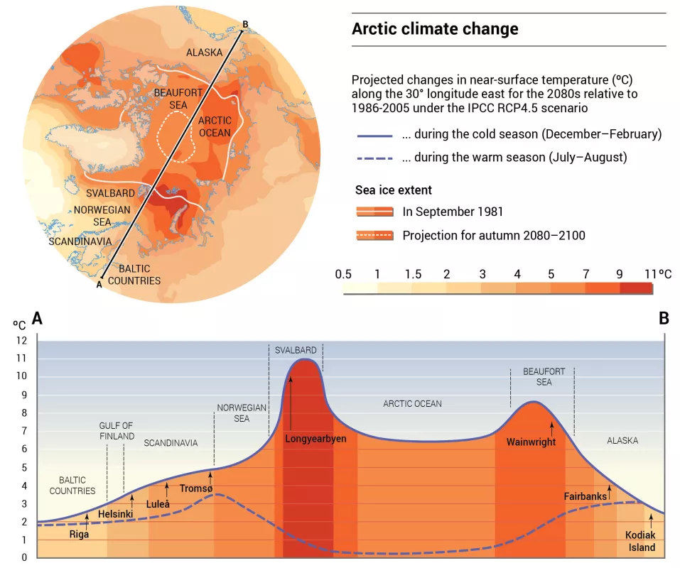 Graphic of Arctic Amplification