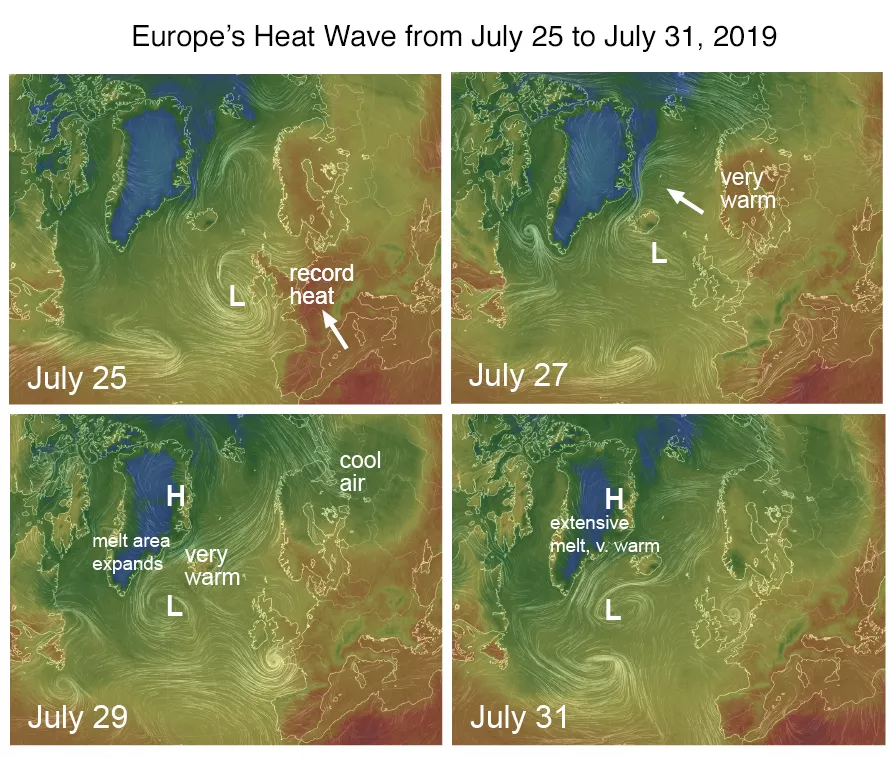 Figure 2b: Heat wave maps
