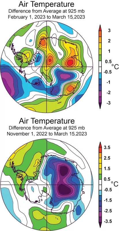 Figure 2: Temperature anomaly maps