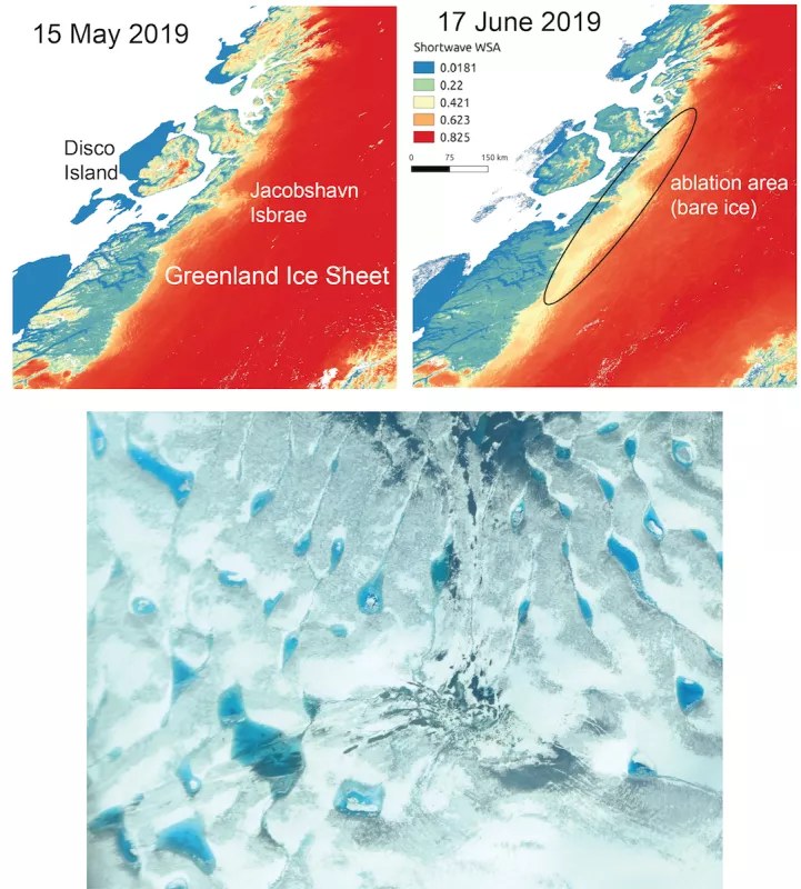 Figure 3: Maps and satellite image