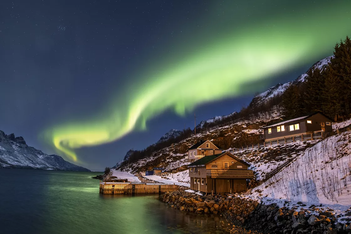 Aurora borealis in northern Norway