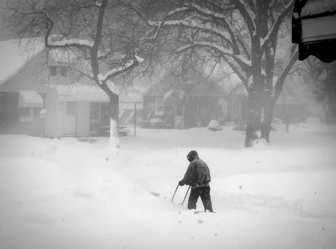 Blizzard in Buffalo, NY in 2018