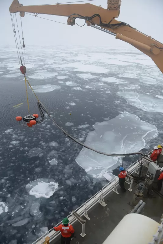 Oil spill drill in arctic