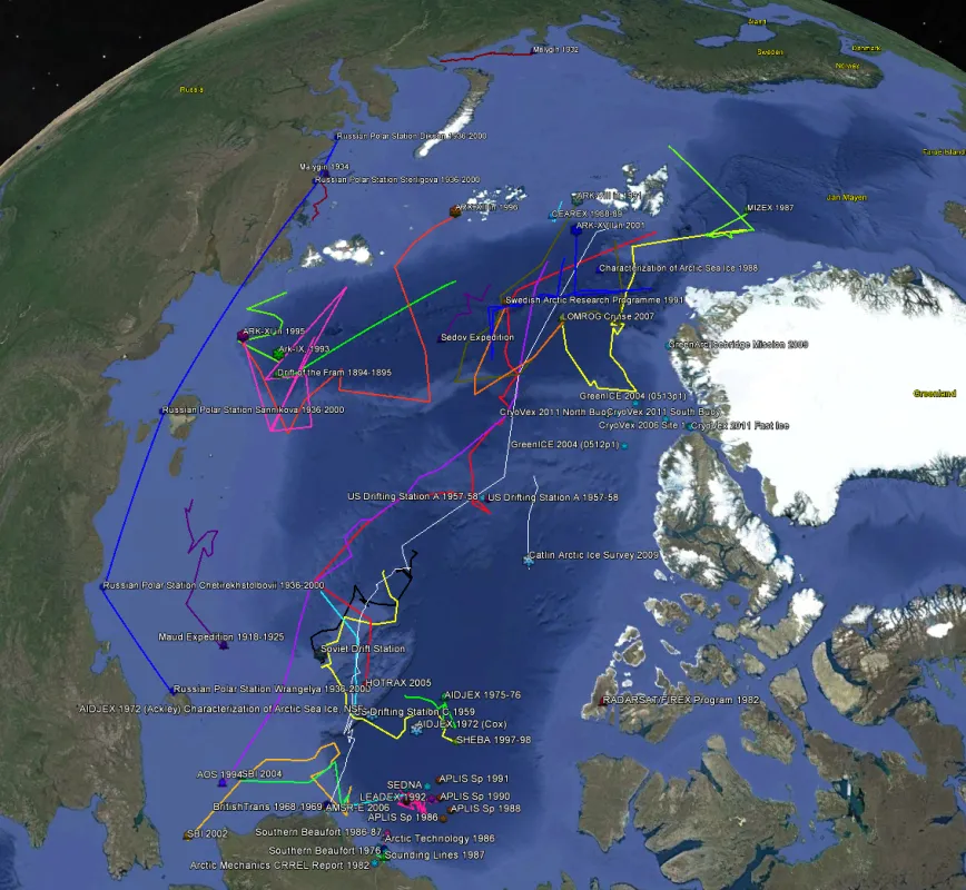 On-Ice Arctic Sea Ice Thickness Measurements from 1894 to 2011 Now ...