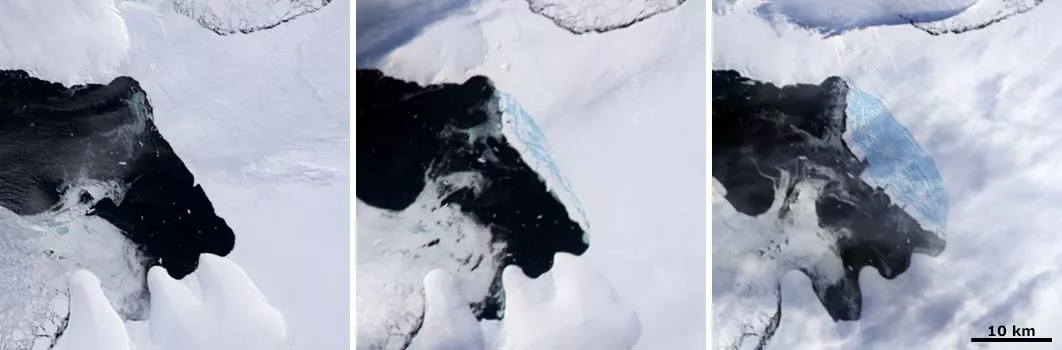 Wilkins Ice Shelf breakup sequence