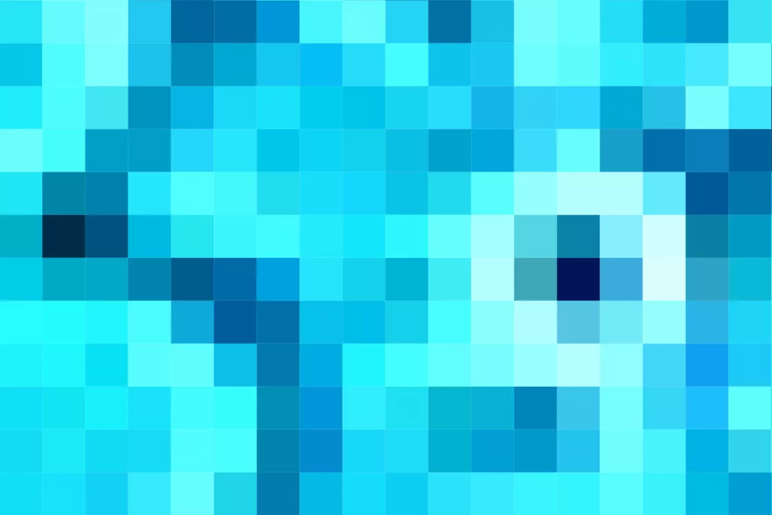 Screenshot of pixels in photo