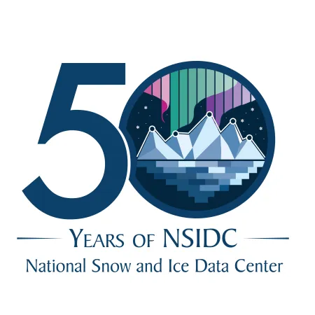 NSIDC 50th Anniversary logo