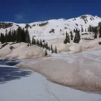 dusty ski slope