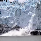 Photograph of Alaskan glacier calving