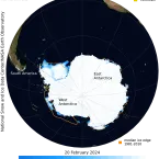 NASA Antarctica blue marble image 2.20.24