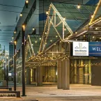 Ernest N. Morial Convention Center photographed at night