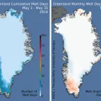 Greenland melt maps