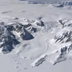 A portion of the West Antarctic Ice Sheet visible from an aircraft