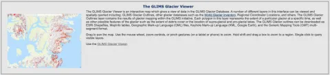 GLIMS Glacier Viewer Access Page