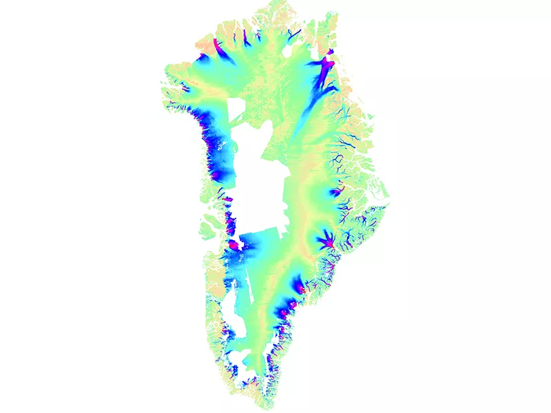 Monthly ice velocity mosaic - NSIDC-0731 data