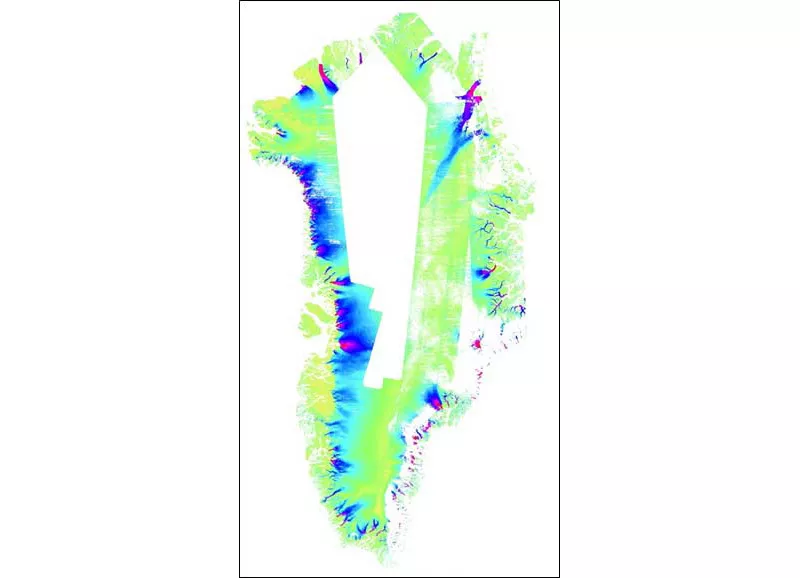 6-day ice velocity mosaic