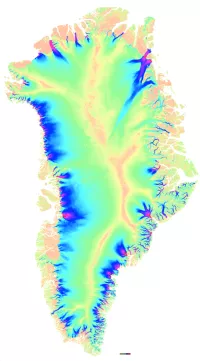 Greenland-wide velocity mosaic example