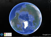 Largest Glaciers Google Earth screenshot