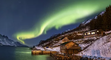 Aurora borealis in northern Norway