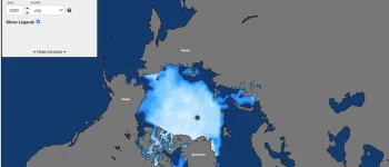 sea ice analysis tool screenshot